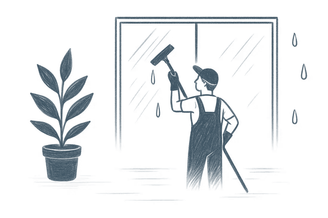 Glas- und Fensterreinigung